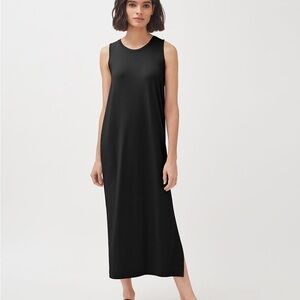 Cuyana Drape Back Dress in Black